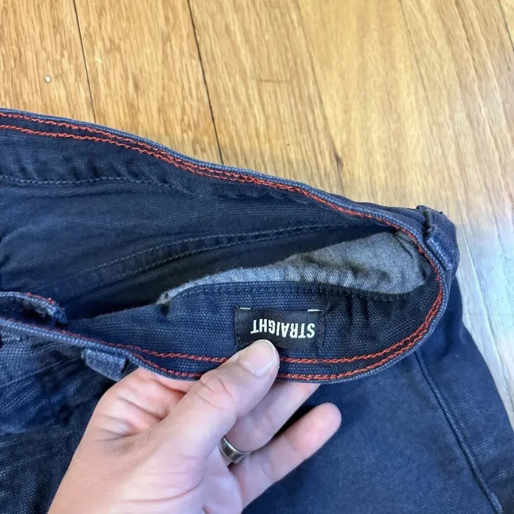 American Giant Roughneck Canvas Pants Navy Blue 32x32 (Fits 31x30) Straight USA
